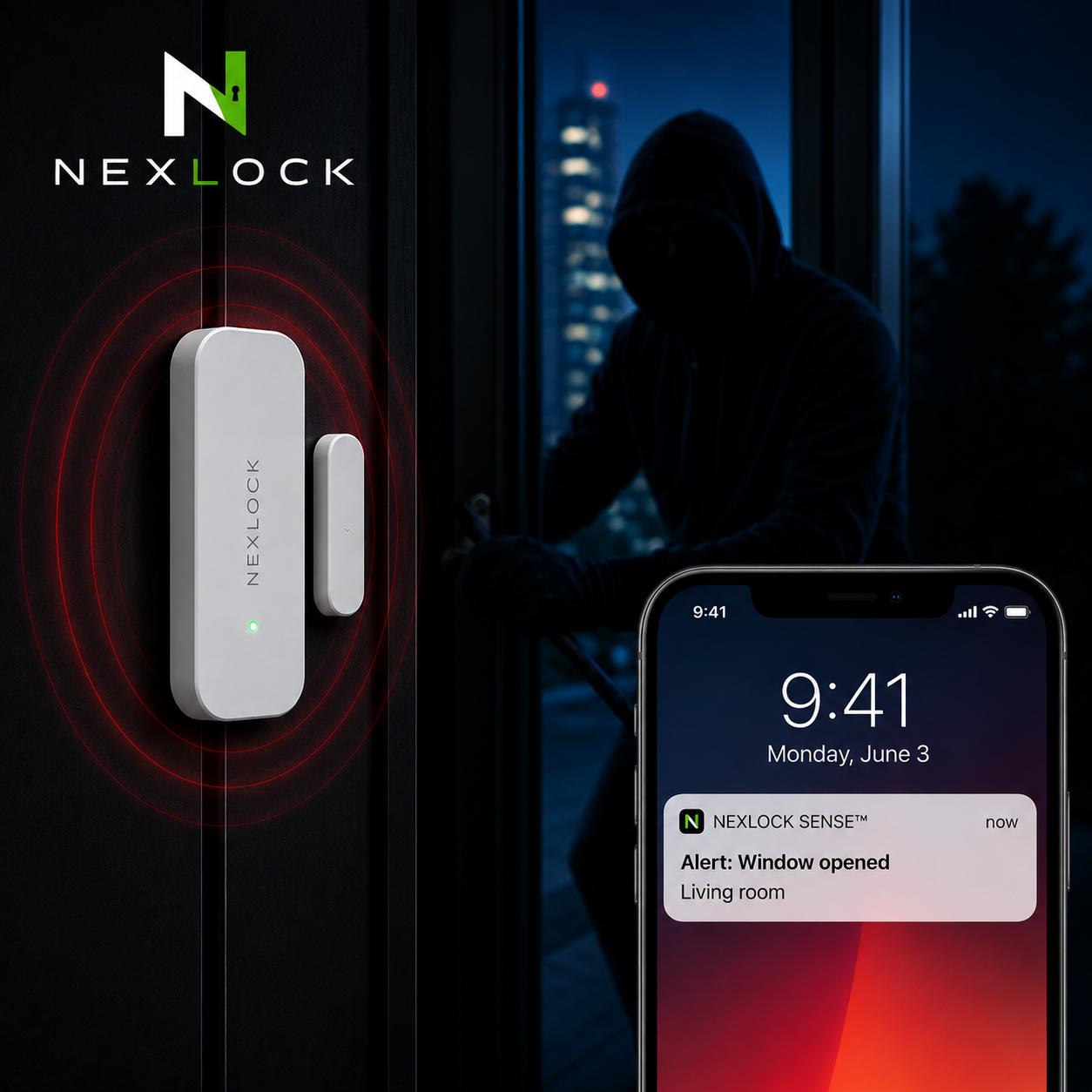 Sensor de Puerta NEXLOCK SENSE™